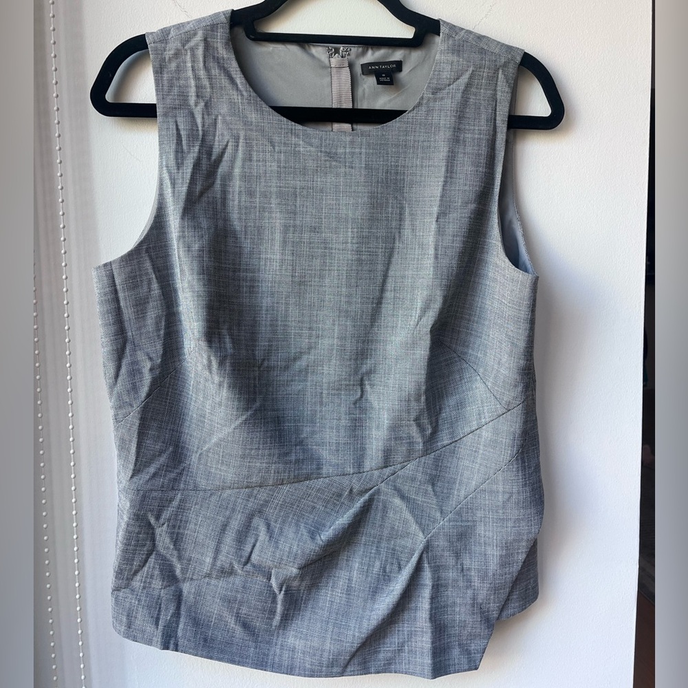 Ann Taylor Work Asymmetrical Blouse